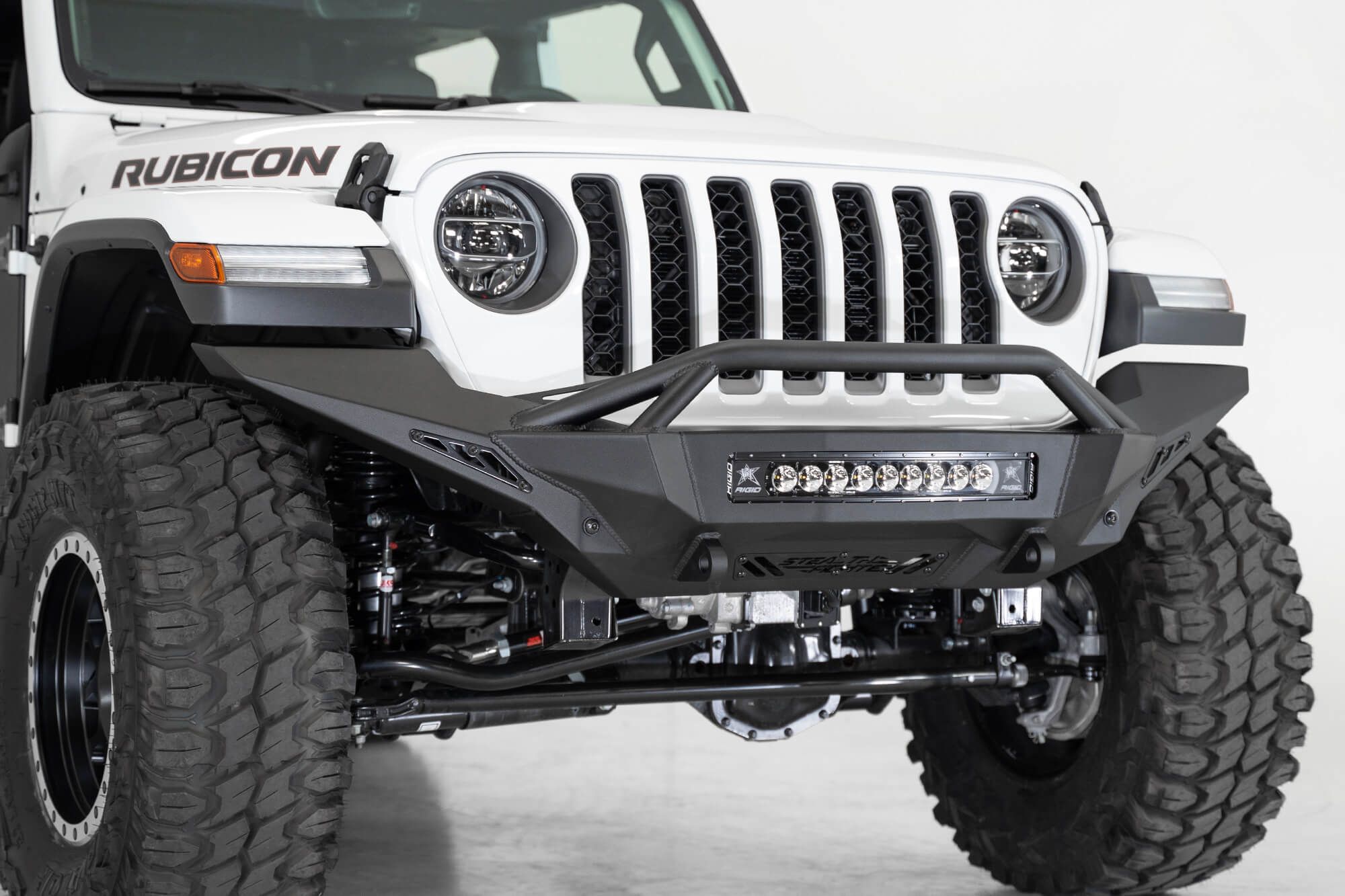 Addictive Desert Designs Rubicon Stealth Fighter Top Hoop Full Length Front Bumper for Jeep JL/JT