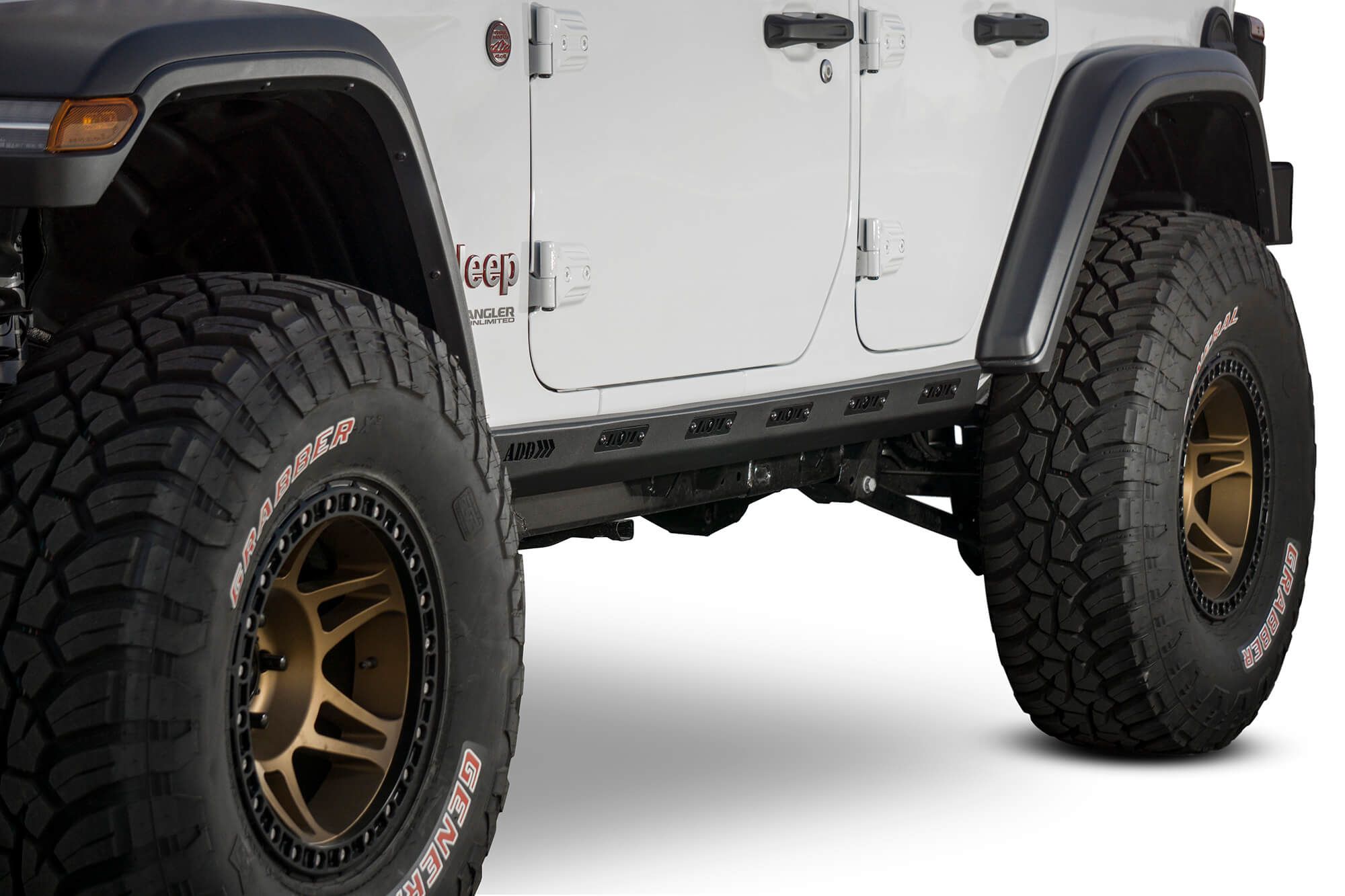 Addictive Desert Designs Rock Sliders for Jeep JL 4 Door