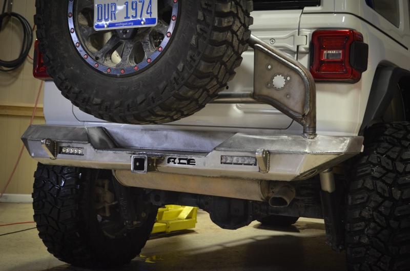 ACE Engineering & Fab Pro Series Rear Bumper with Tire Carrier for Jeep JL