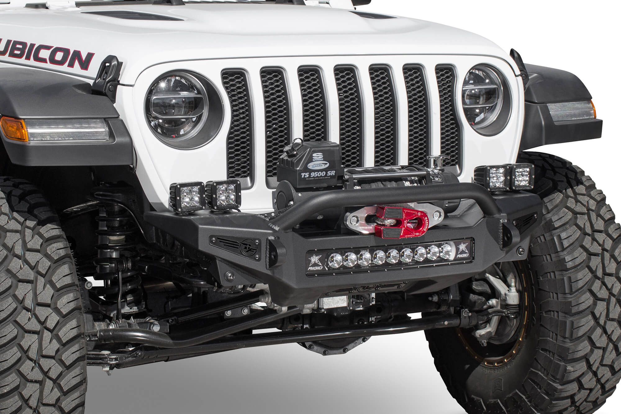 Addictive Desert Designs Rock Fighter Winch Stubby Front Bumper for Jeep JL/JT