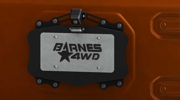 Barnes 4WD License Plate Delete Kit and Camera Mount for Jeep JL