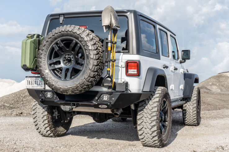 LoD Offroad Destroyer Full-Width Rear Bumper with Tire Carrier for Jeep JL