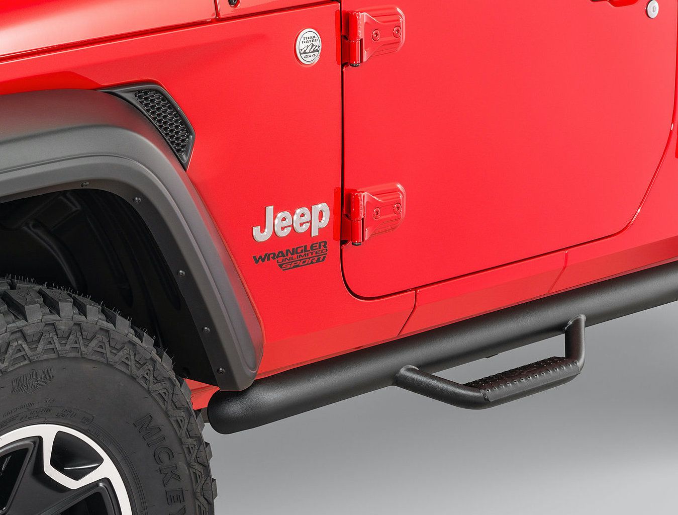 N-FAB Nerf Step System Textured Black for Jeep JL 2 Door